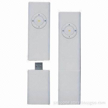 Laser Presenter with Page Up and Down Function, Black/Full Screen